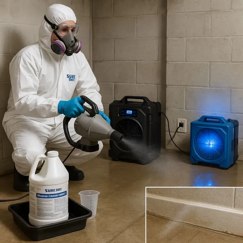 Sanitization and Odor Removal process in Evart, MI